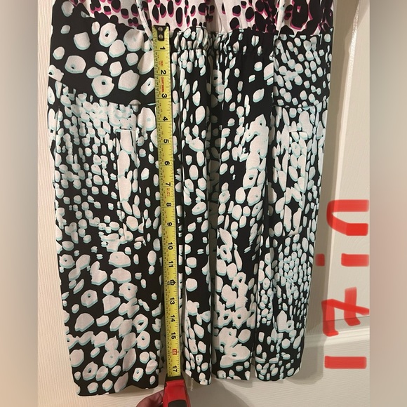 Diane Von Furstenberg Faux Wrap Animal Print Dress Size 10 - Picture 6 of 9